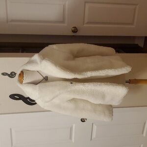 Women's White Faux Shearling Coat